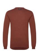 Margrate Tops Knitwear Round Necks Brown Matinique