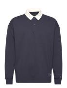 Global Stripe Rugby Tops Polos Long-sleeved Navy Tommy Hilfiger