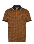 Ao Jqrd Argyle 1/4 Z Tops Polos Short-sleeved Brown Original Penguin