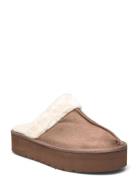 Pcnica Plateu Slipper Slippers Tøfler Beige Pieces