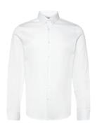 Super Slim-Fit Poplin Suit Shirt Tops Shirts Business White Mango