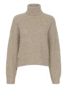 Alphagz Rollneck Noos Tops Knitwear Turtleneck Beige Gestuz