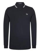 Ls Twin Tipped Shirt Tops Polos Long-sleeved Black Fred Perry