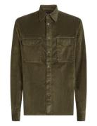 Corduroy Overshirt Tops Overshirts Green Tommy Hilfiger