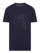 Tnlamaro S_S Tee Tops T-shirts Short-sleeved Navy The New