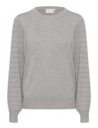 Kananna Pullover Tops Knitwear Jumpers Grey Kaffe