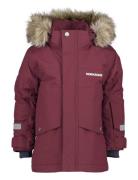 Bjärven Kids Parka 3 Parkas Jakke Burgundy Didriksons