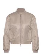 Ls Filled Nylon Bomber Bomberjakke Beige Calvin Klein Jeans