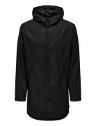 Onsluca Rain Coat Otw Outerwear Rainwear Rain Coats Black ONLY & SONS