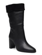 088-Vannes Cuir/Velours Shoes Boots Ankle Boots Ankle Boots With Heel ...