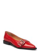 Biavictoria Buckle Ballet Flat Nappalak Ballerinasko Ballerinaer Red B...