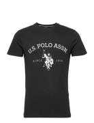 Uspa T-Shirt Archibald Men Tops T-shirts Short-sleeved Black U.S. Polo...