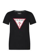 Ss Cn Original Tee Tops T-shirts & Tops Short-sleeved Black GUESS Jean...