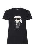 Ikonik 2.0 Karl T-Shirt Tops T-shirts & Tops Short-sleeved Black Karl ...