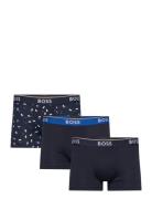 Trunk 3P Power Desig Boksershorts Navy BOSS