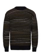 Aturn Tops Knitwear Round Necks Khaki Green BOSS