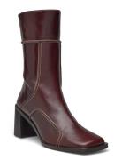 Booties Shoes Boots Ankle Boots Ankle Boots With Heel Burgundy Billi B...