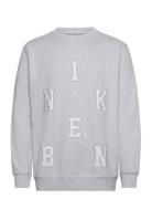 Nb Abc Crew Grey Melange Designers Sweat-shirts & Hoodies Sweat-shirts...