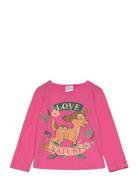 Tshirt Tops T-shirts Long-sleeved T-shirts Pink Bambi