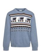 Hcpelle - Jumper Tops Knitwear Pullovers Blue Hust & Claire