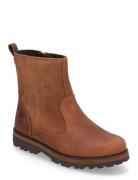 Courma Kid Mid Warm Lined Boot Medium Brown Vinterstøvletter Pull On B...