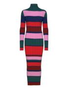 Multicolor Striped Knitted Dress Maxikjole Festkjole Multi/patterned B...