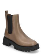 Asher Flat Bootie Shoes Chelsea Boots Brown Michael Kors