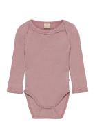 Body Ls Bodies Long-sleeved Pink Smallstuff