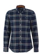 Barbour Ronan Tf Check Tops Shirts Casual Navy Barbour