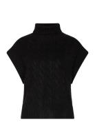 Fresnoll Knit Vest Sl Vests Knitted Vests Black Lollys Laundry