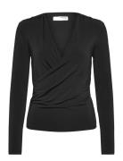 Slfzahra Ls Top Tops T-shirts & Tops Long-sleeved Black Selected Femme