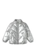 Nkfmisty Puffer Jacket Fôret Jakke Silver Name It