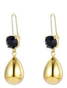 Drop Crystal Hook Earring Øredobber Smykker Gold Bud To Rose