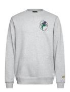 Thistle Flora Printed Crew Neck Sweatshirt Tops Sweat-shirts & Hoodies...