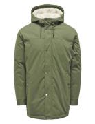 Onsalexander Parka Otw Noos Vd Parkas Jakke Green ONLY & SONS