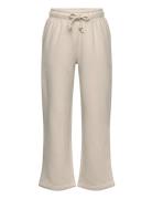 Rkmacy Sweat Trousers Bottoms Sweatpants Beige Rosemunde Kids