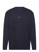 Nichaboso Tops T-shirts Long-sleeved Navy HUGO BLUE