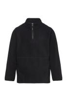 Borg Half-Zip Fleece Outerwear Fleece Outerwear Fleece Jackets Black B...