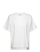 Fqcarol-Tee Tops T-shirts & Tops Short-sleeved White FREE/QUENT