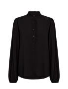 Sc-Radia Tops Blouses Long-sleeved Black Soyaconcept