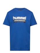 Hmltukas T-Shirt S/S Sport T-shirts Short-sleeved Blue Hummel