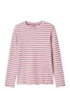 Nkfvemma Ls Slim Top Tops T-shirts Long-sleeved T-shirts Pink Name It