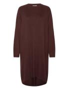 Cara Longsleeve Dress Mocca Kort Kjole Brown Movesgood