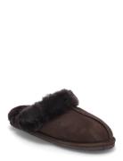 Rhbrisbane Shearling Reversed Slipp Slippers Tøfler Brown Rosemunde