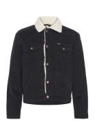 124Mj Sherpa Dongerijakke Denimjakke Black Wrangler