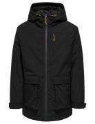 Onstom Parka Athl Parkas Jakke Black ONLY & SONS