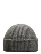 Slhmason Merino Sailor Wool Beanie Accessories Headwear Beanies Grey S...