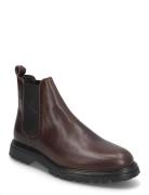 Biagil Chelsea Boot Tumbled Leather Støvletter Chelsea Boot Brown Bian...