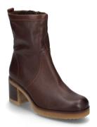 Mid Boot Shoes Boots Ankle Boots Ankle Boots With Heel Brown Gabor