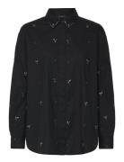 Cmvatan-Shirt Tops Shirts Long-sleeved Black Copenhagen Muse